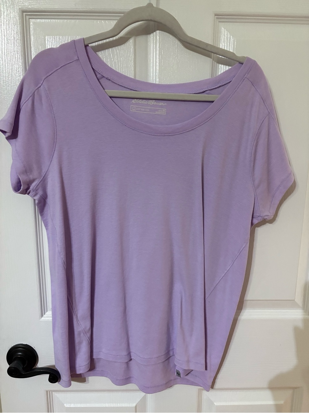 Eddie Bauer Lavender Short-Sleeve Crewneck Tee